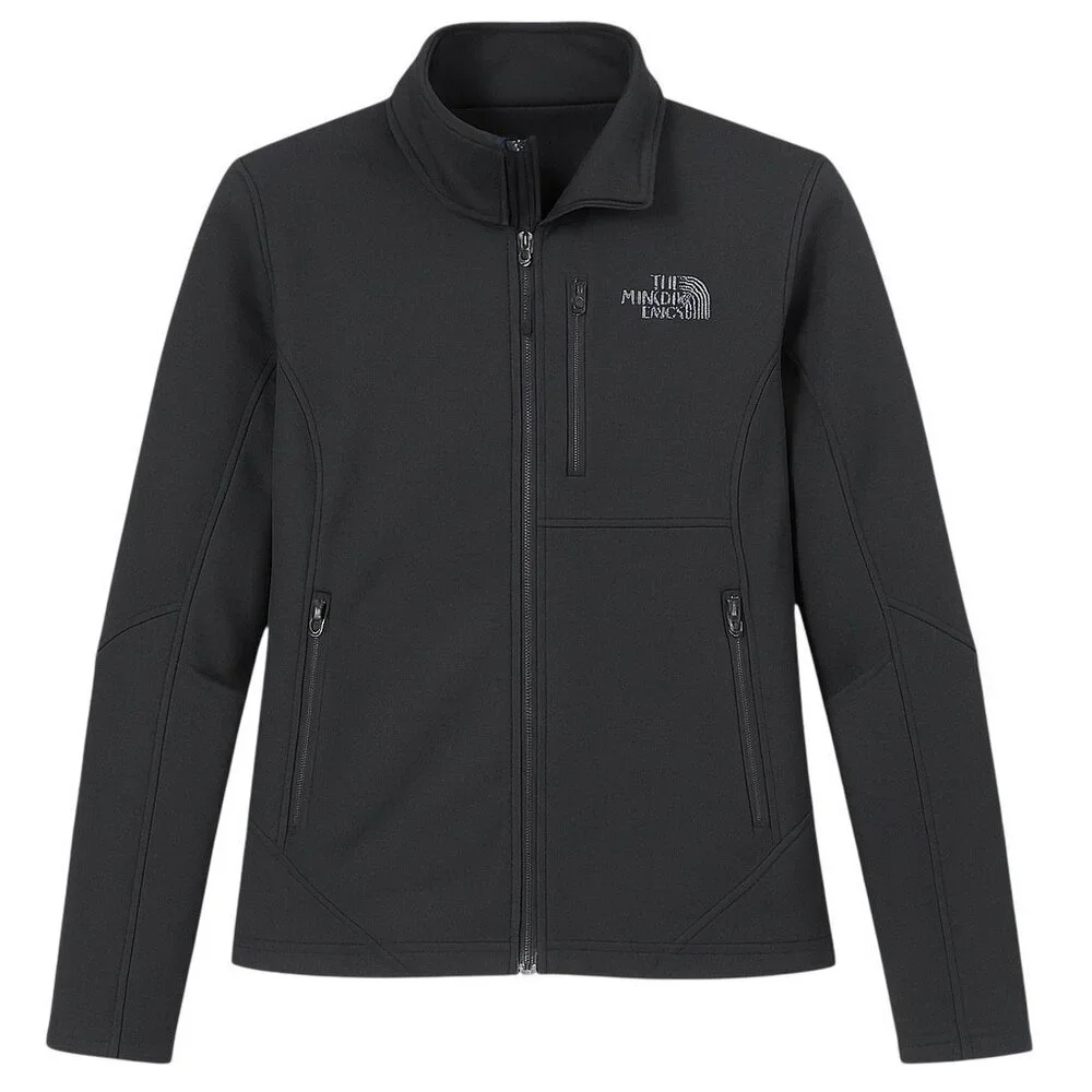 THE NORTH FACE Men’s Black Softshell Jacket with Checkered Lining - Size Small
